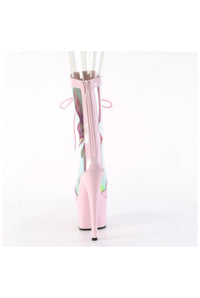 Pleaser ADORE-1047 Pink Patent Ankle Boot in Pink Patent