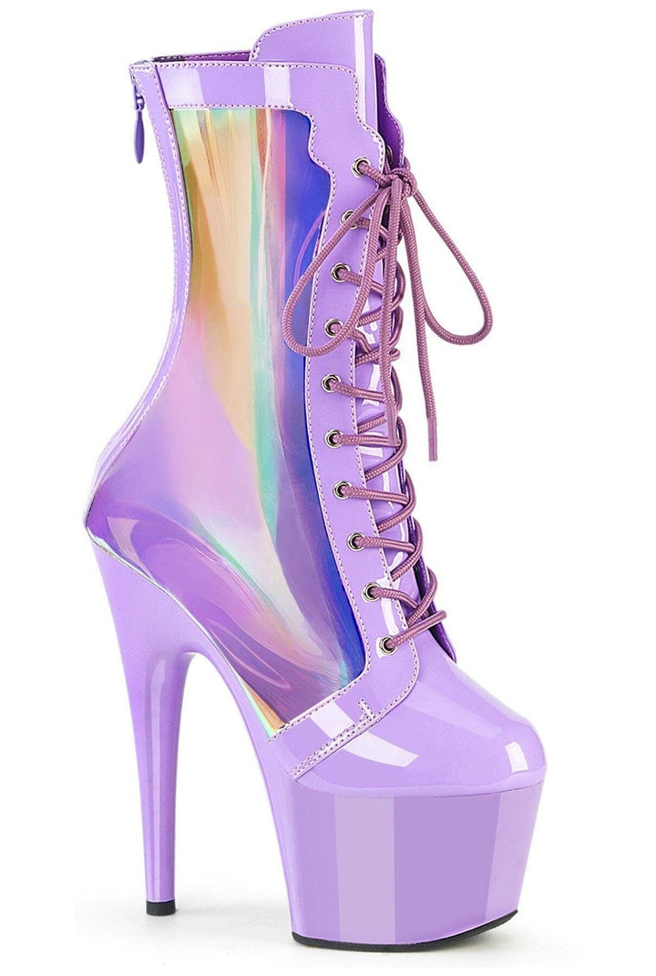 Pleaser Purple Ankle Boots Platform Stripper Shoes | Buy at Sexyshoes.com