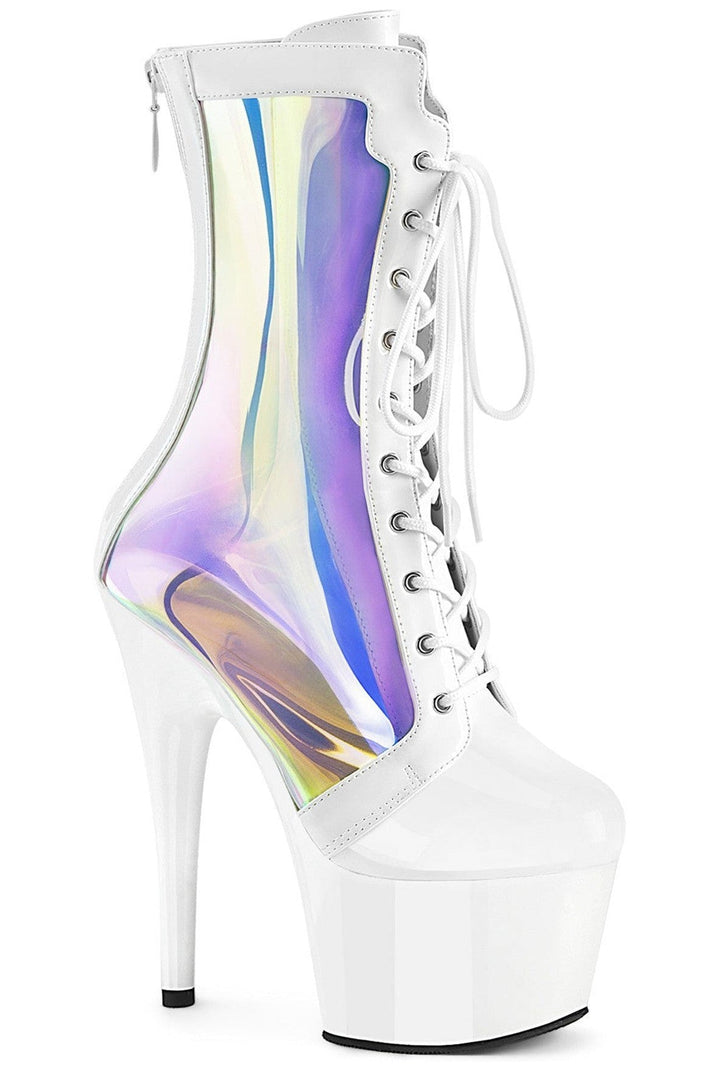 ADORE-1047 White Patent Ankle Boot