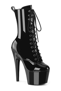 Pleaser ADORE-1049WR Black Patent Ankle Boot in Black Patent from SexyShoes.com
