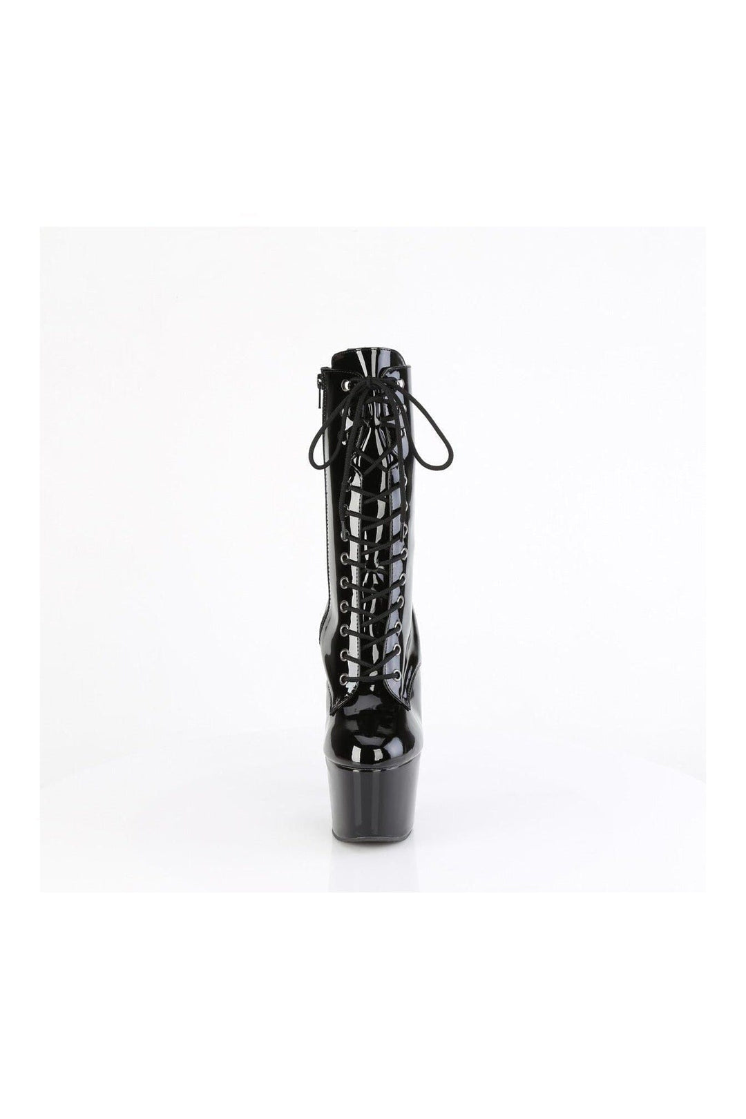 Pleaser ADORE-1049WR Black Patent Ankle Boot in Black Patent
