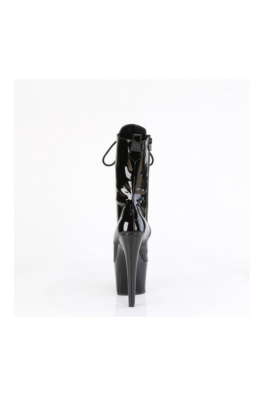 Pleaser ADORE-1049WR Black Patent Ankle Boot in Black Patent