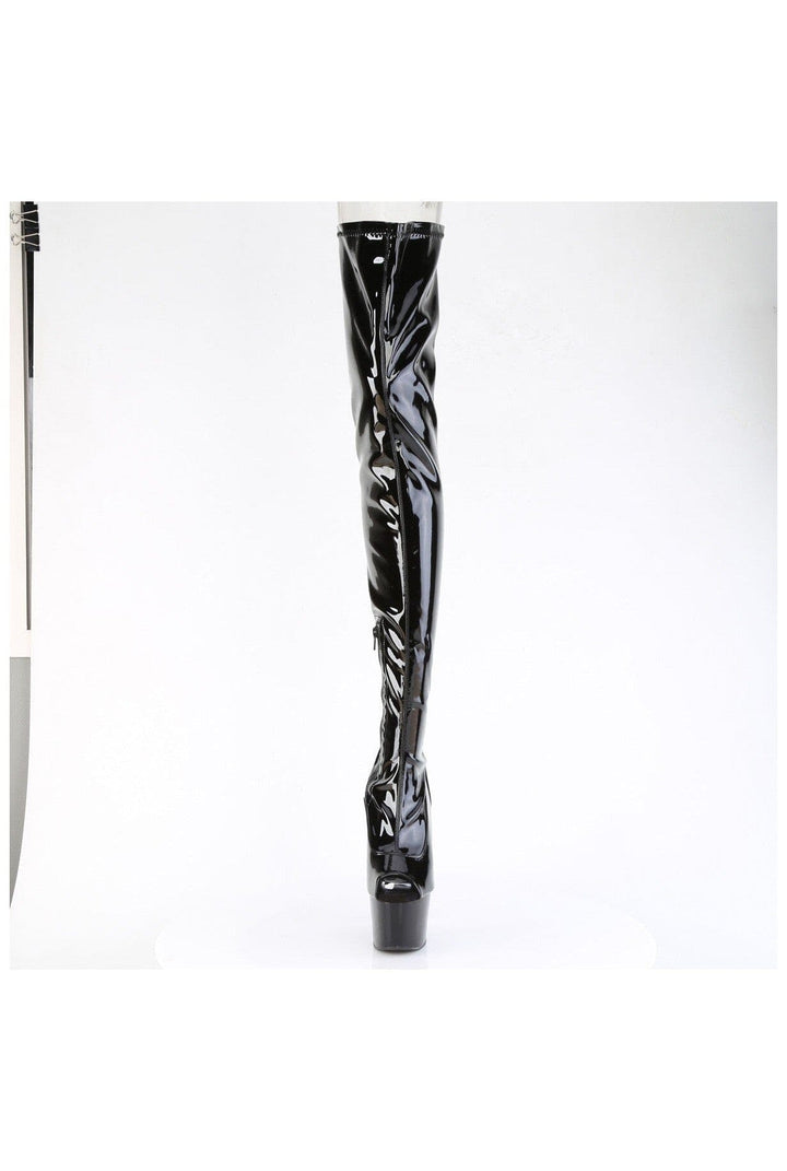 ADORE-4011 Black Patent Thigh Boot