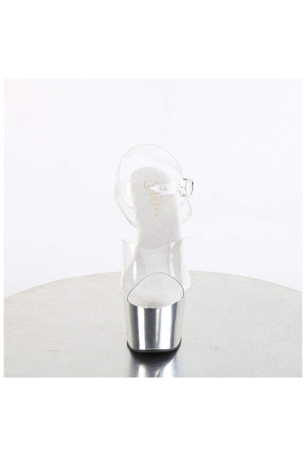 Pleaser ADORE-708 Clear Vinyl Sandal in Clear Vinyl