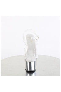 Pleaser ADORE-708 Clear Vinyl Sandal in Clear Vinyl