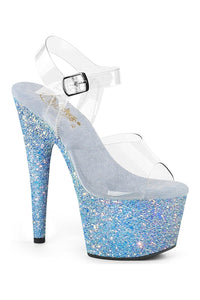 Pleaser ADORE-708LG Clear Vinyl Sandal in Clear Vinyl from SexyShoes.com