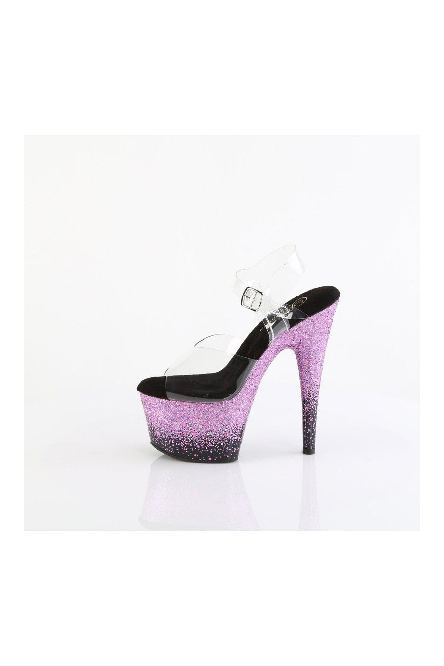 Pleaser ADORE-708SS Clear Vinyl Sandal in Clear Vinyl