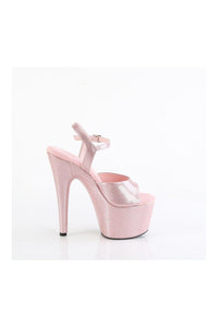 Pleaser ADORE-709GP Pink Glitter Patent Sandal in Pink Glitter Patent