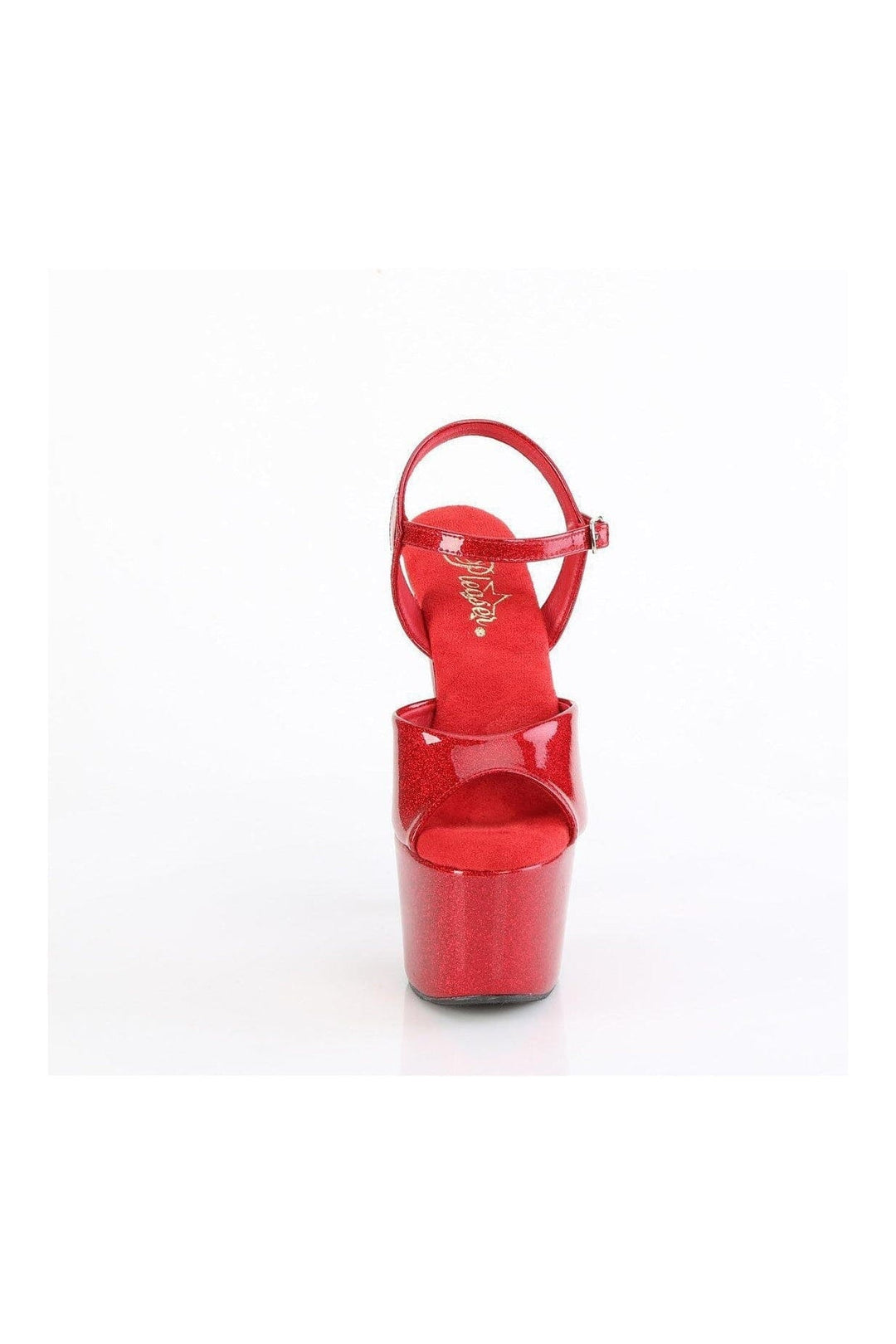 ADORE-709GP Red Glitter Patent Sandal