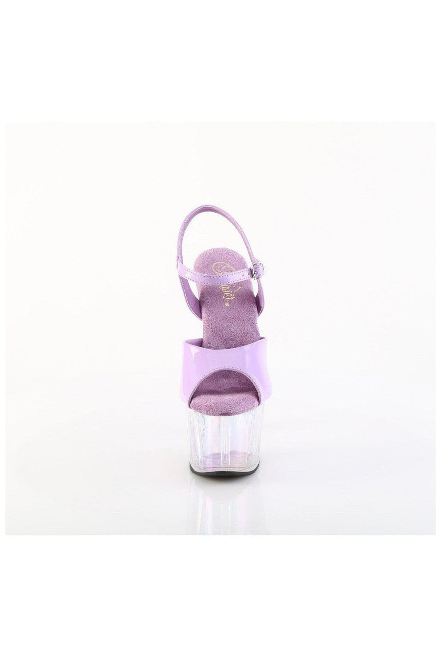 Pleaser ADORE-709HT Purple Patent Sandal in Purple Patent
