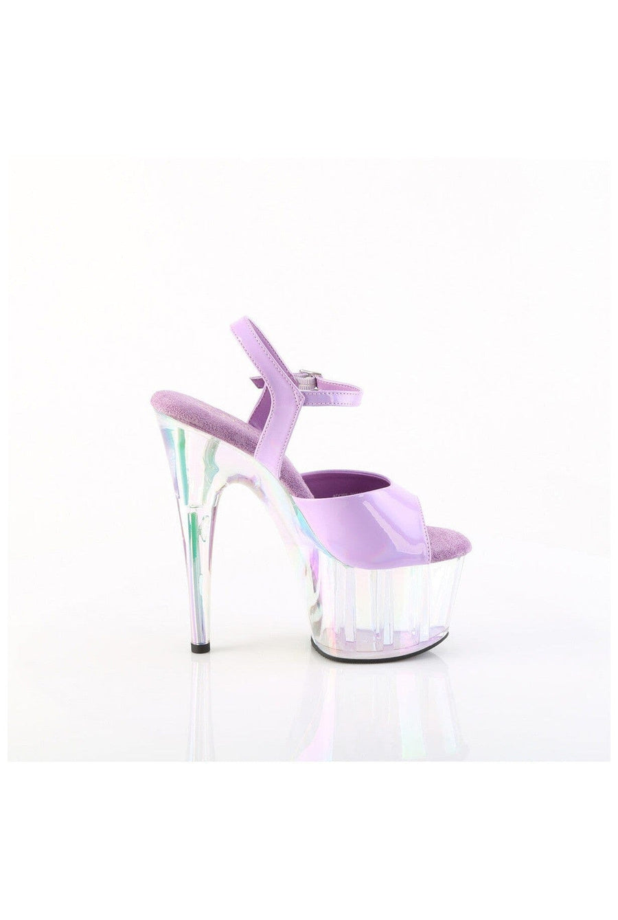 Pleaser ADORE-709HT Purple Patent Sandal in Purple Patent