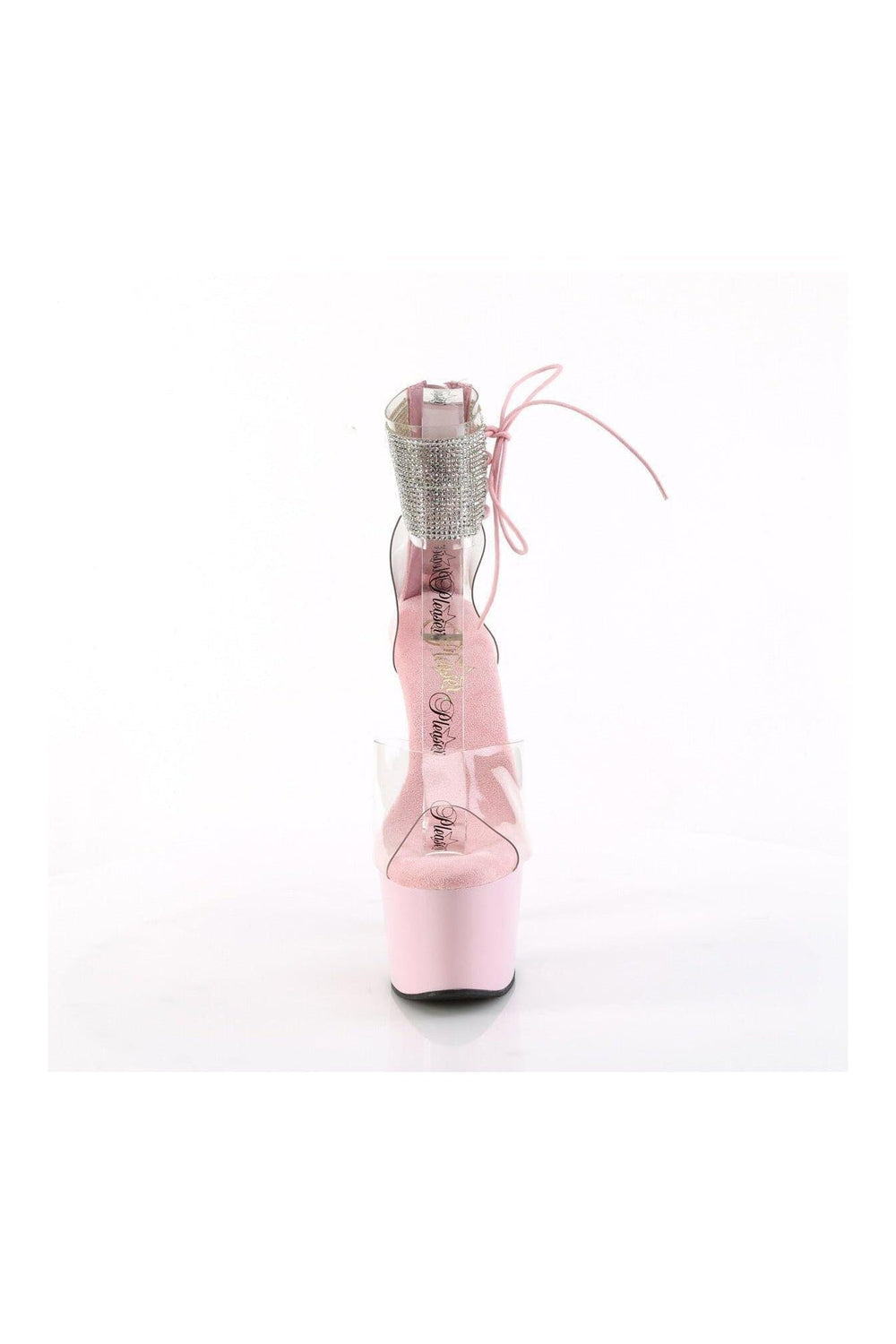 Pleaser ADORE-724RS Clear Vinyl Sandal in Clear Vinyl