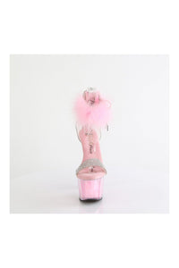 Pleaser ADORE-727F Clear Vinyl Sandal in Clear Vinyl