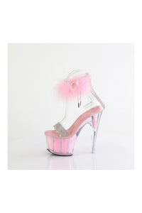 Pleaser ADORE-727F Clear Vinyl Sandal in Clear Vinyl