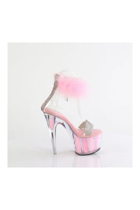 Pleaser ADORE-727F Clear Vinyl Sandal in Clear Vinyl