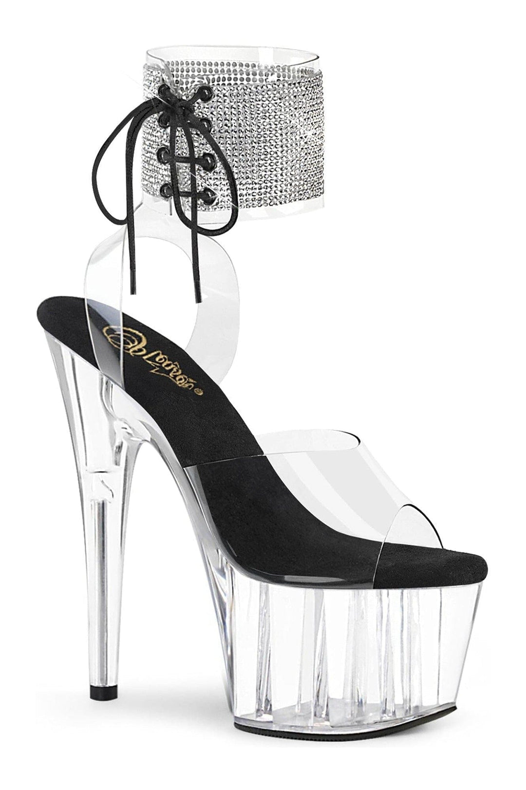 Pleaser Clear Sandals Platform Stripper Shoes | Buy at Sexyshoes.com