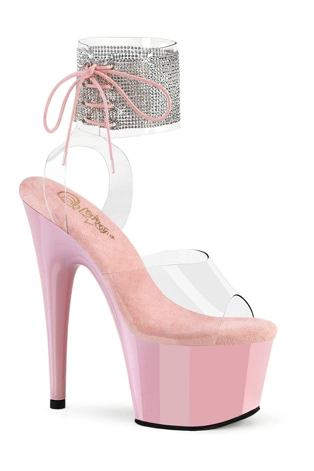 Pleaser ADORE-791-2RS Clear Vinyl Sandal in Clear Vinyl from SexyShoes.com