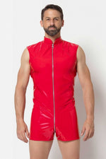 ANDERS Vinyl Shorts Playsuit