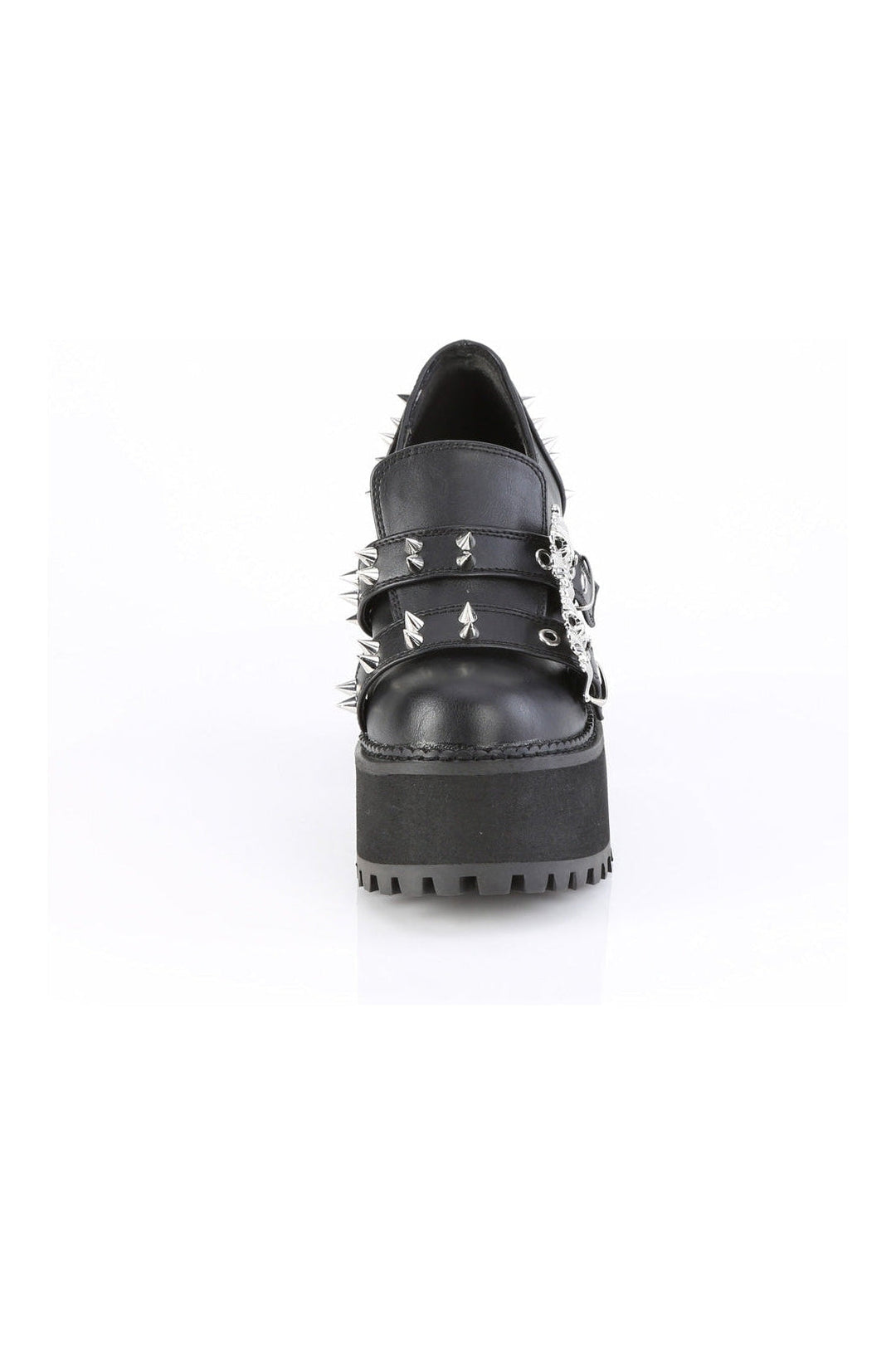 ASSAULT-38 Black Vegan Leather Loafer