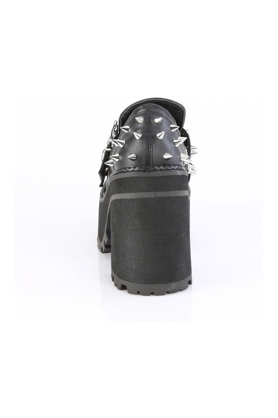 ASSAULT-38 Black Vegan Leather Loafer