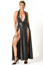 ASTEROIDE LONG DOUBLE SLIT DRESS