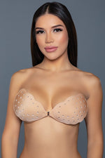 Adhesive Bra with Scalloped Edge