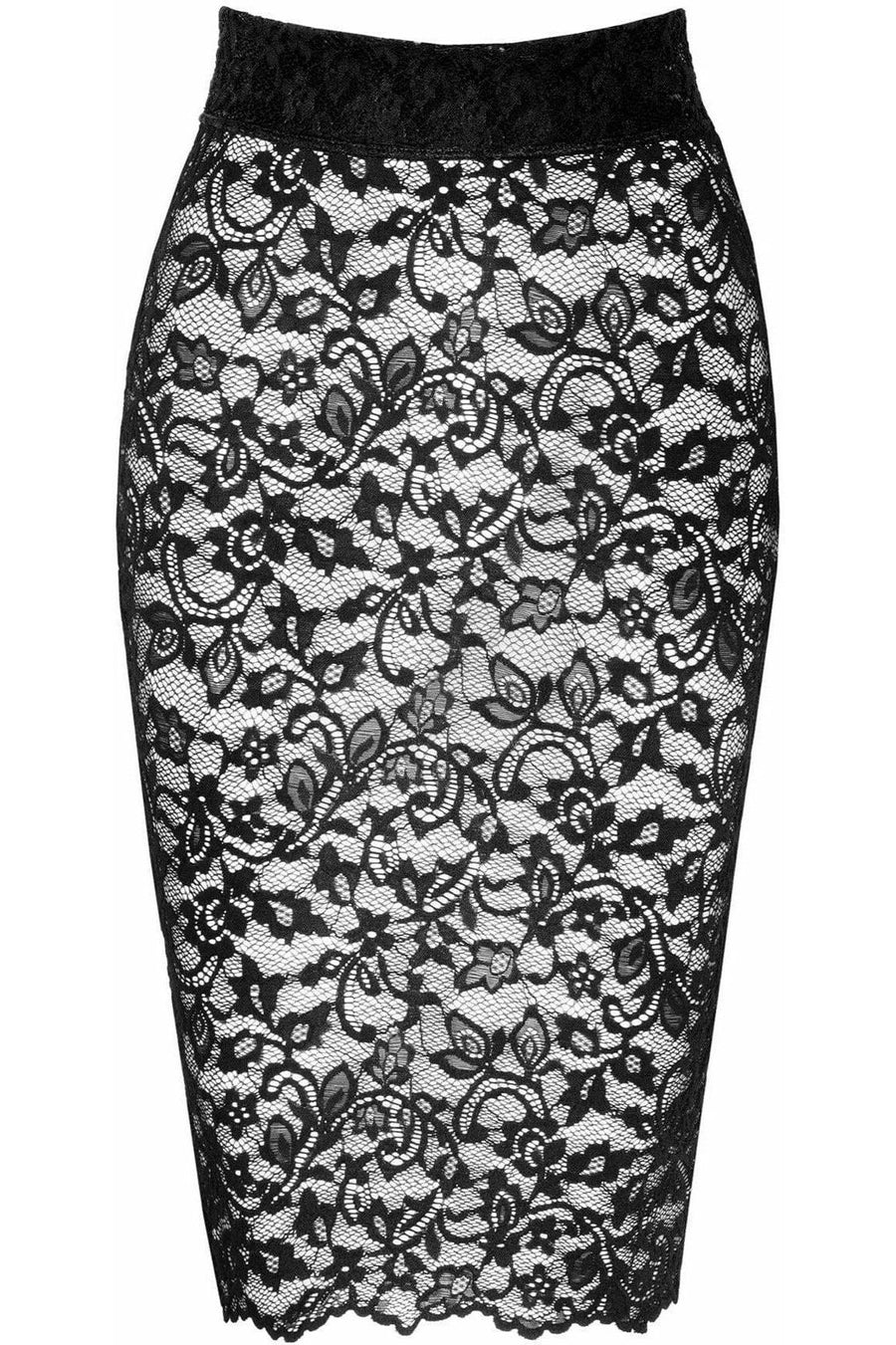 Noir Handmade Ambivalence Lace Up Mini Skirt in Black 