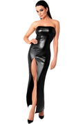 Aphrodisia Power Wetlook Long Dress With Open Leg