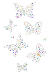 Leg Avenue Aurelia Adhesive Glow In The Dark Body Jewels Sticker in Clear  from SexyShoes.com