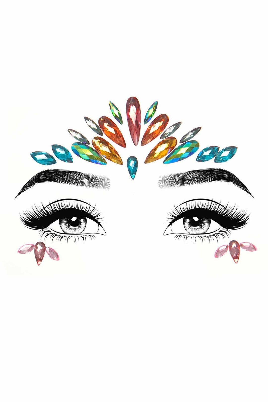 Avri Adhesive Face Jewels Sticker-Body Jewelry-SEXYSHOES.COM