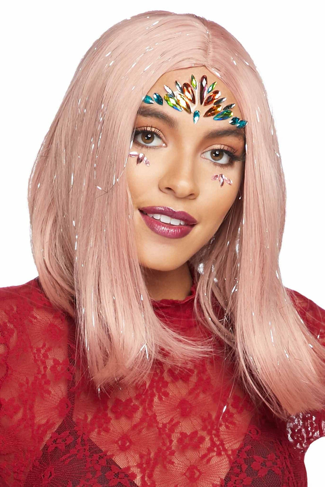 Leg Avenue Avri Adhesive Face Jewels Sticker in Multi  from SexyShoes.com