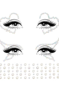 Ayla Adhesive Glow In The Dark Face Jewel Sticker-Body Jewelry-SEXYSHOES.COM