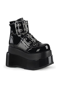 Demonia BEAR-104 Black Vegan Leather Ankle Boot in Black Vegan Leather from SexyShoes.com