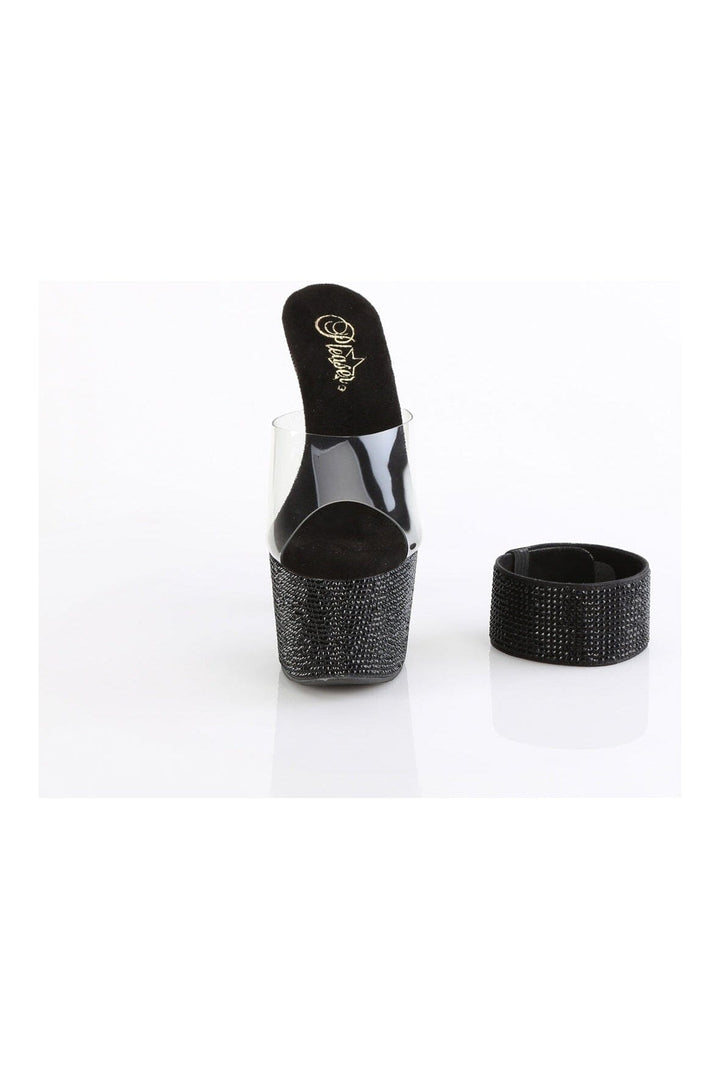 BEJEWELED-712RS Clear Vinyl Slide