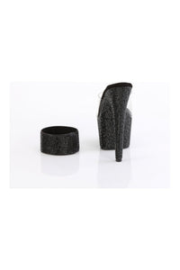 Pleaser BEJEWELED-712RS Clear Vinyl Slide in Clear Vinyl