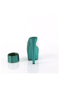 Pleaser BEJEWELED-712RS Clear Vinyl Slide in Clear Vinyl