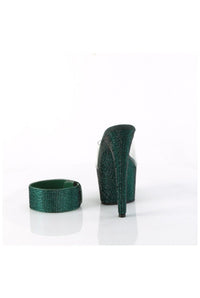 Pleaser BEJEWELED-712RS Clear Vinyl Slide in Clear Vinyl