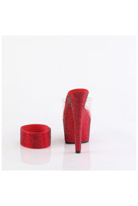 Pleaser BEJEWELED-712RS Clear Vinyl Slide in Clear Vinyl