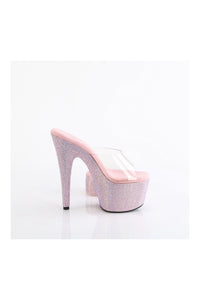 Pleaser BEJEWELED-712RS Clear Vinyl Slide in Clear Vinyl