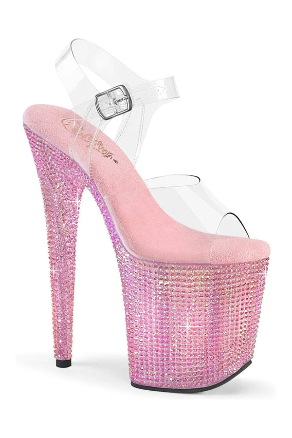 BEJEWELED-808RRS Clear Vinyl Sandal