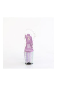 Pleaser BEJEWELED-808RRS Clear Vinyl Sandal in Clear Vinyl