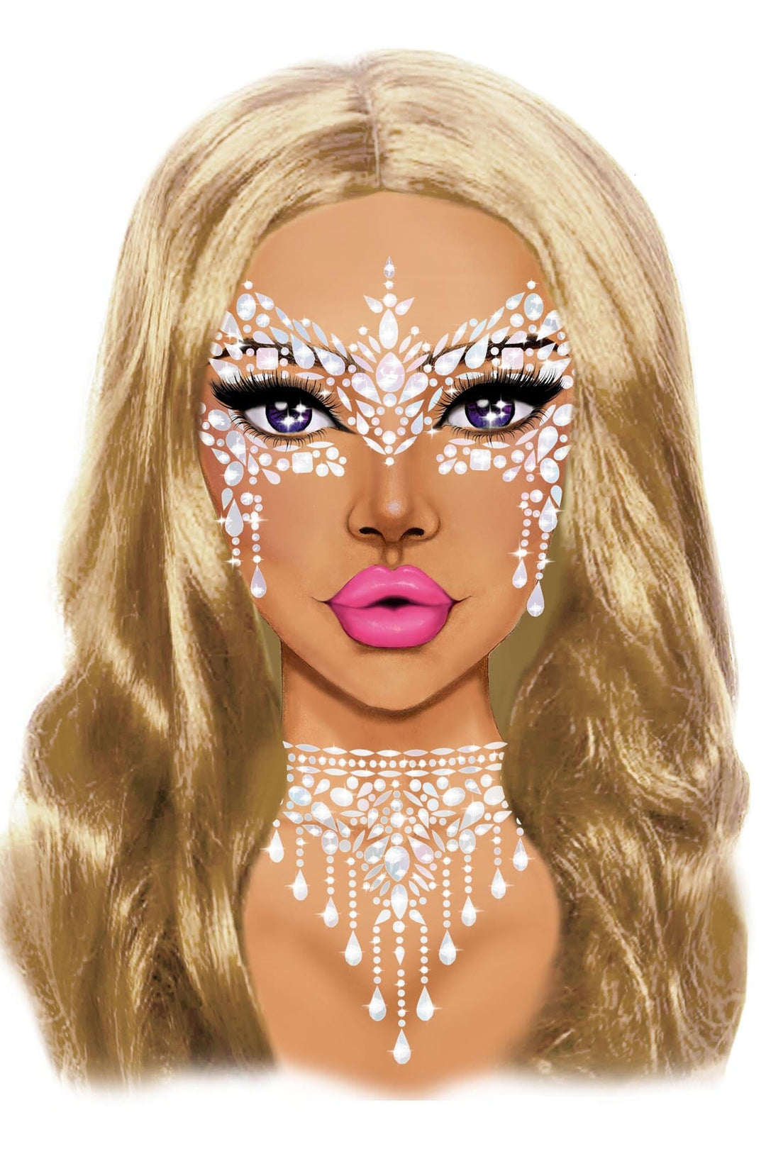 Leg Avenue Choker Adhesive Body Jewels Sticker in Black  from SexyShoes.com