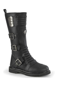 Demonia BOLT-405 Black Vegan Leather Combat Boot in Black Vegan Leather from SexyShoes.com