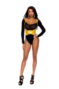 Elegant Moments BUCKLE STRAP FRONT CLOSURE BUSTIER in Orange 