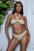 Bandeau Halter Bikini Set