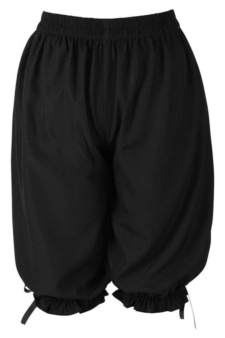 Black Crepe Long Bloomers