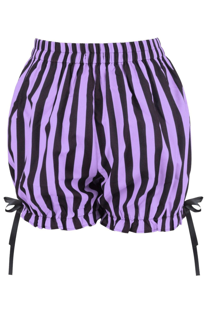 Black/Light Purple Striped Bloomers