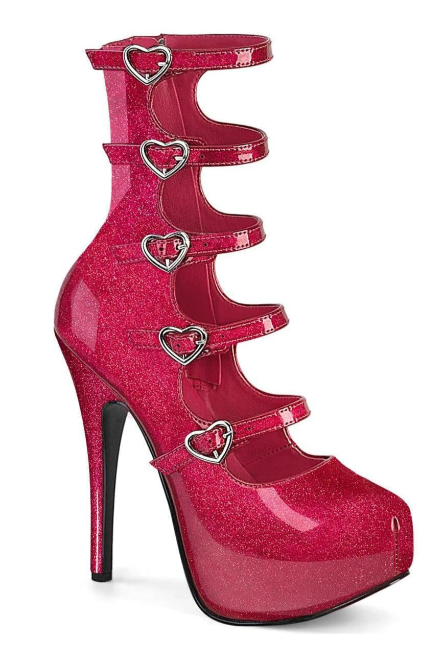 Bordello Bordello TEEZE-23 Ankle Boot in Fuchsia Patent from SexyShoes.com