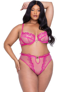 Roma Confidential Bubblegum Heart 2 Piece Short Set in Pink  from SexyShoes.com