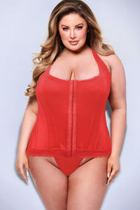 Baci Lingerie Bustier in Red 